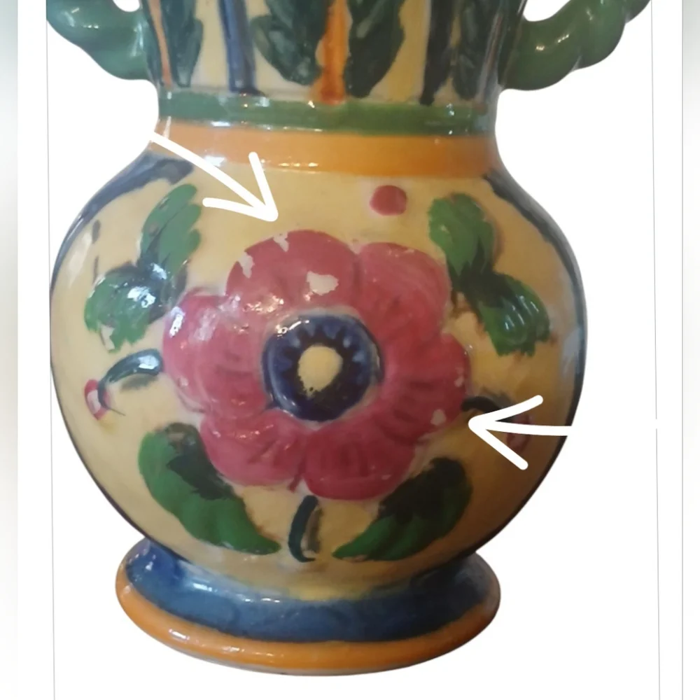 Double Handle Floral Vase